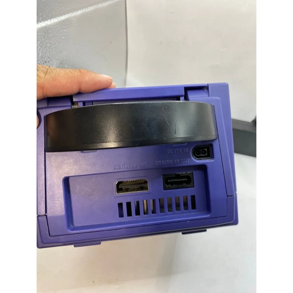 Nintendo GameCube Indigo Purple W OEM Controller DOL-001 Tested Authentic Retro